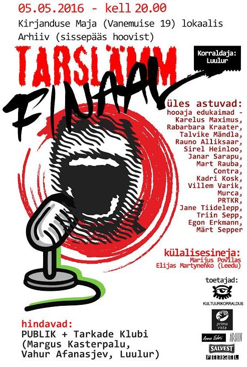 TarSlämmi finaal 5. mail kell 20.00!
