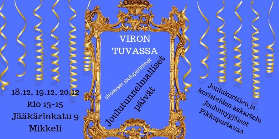 Jõulumeeleolulised päevad Viro toas