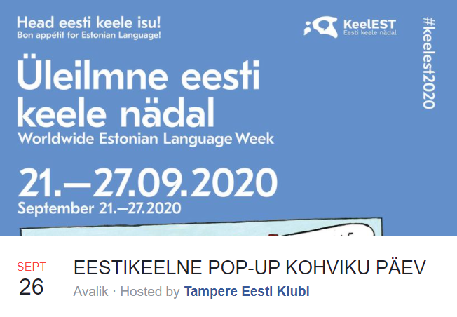 EESTIKEELNE POP-UP KOHVIKU PÄEV EESTIKEELNE POP-UP KOHVIKU PÄEV