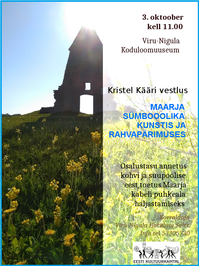 Viru-Nigula Koduloomuuseumis jätkub vestluste sari Viru-Nigula Koduloomuuseumis jätkub vestluste sari