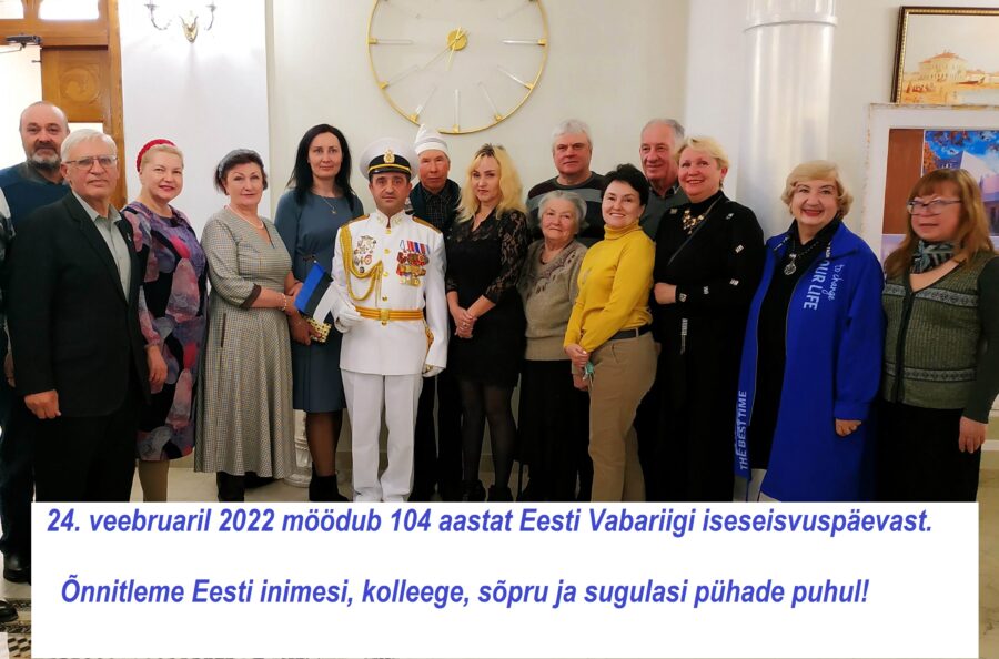 Krimmi eestlaste tervitus vabariigi aastapäeva puhul