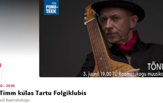 Folgiklubil külas Tõnu Timm