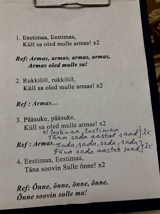 Eestikeelne laul Nalchikis