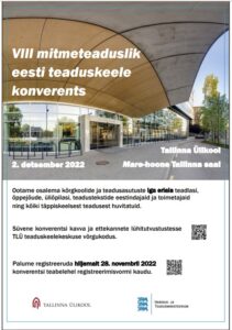 VIII mitmeteaduslik eesti teaduskeele konverents
