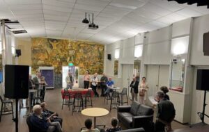 Siiri Iismaa on behalf of AESL at opening of archives new premises