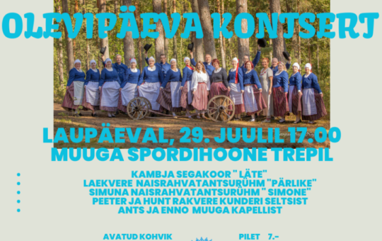 Kambja segakoor Läte annab Muugas kontserdi