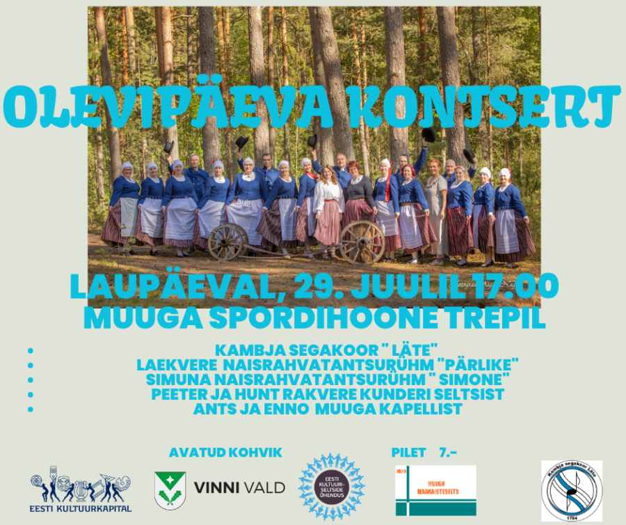 Kambja segakoor Läte annab Muugas kontserdi