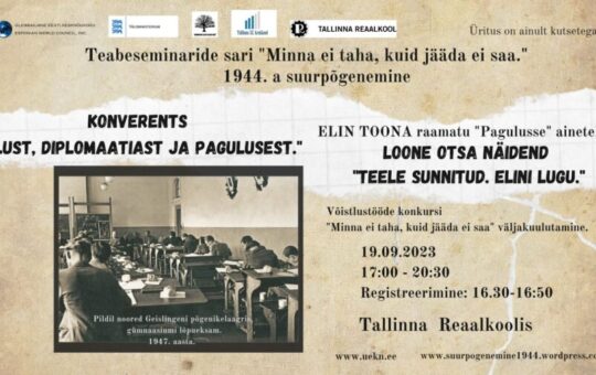 Suurpõgenemise 79. aastapäeva konverents Tallinna Reaalkoolis