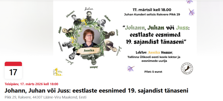 Johann, Juhan või Juss