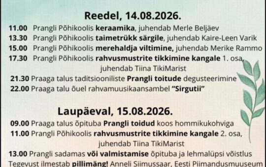 Lõppesid viiendad Prangli loovuspäevad