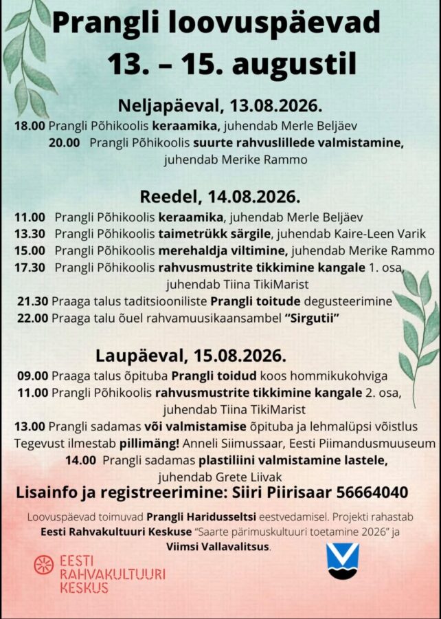 Lõppesid viiendad Prangli loovuspäevad